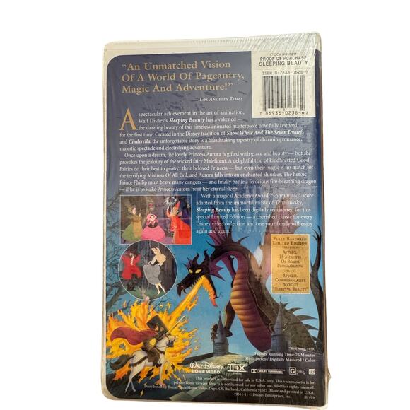 Disney Masterpiece VHS Lot Sealed 90s Pinocchio Sleeping Beauty Oliver & Company - Picture 4 of 9